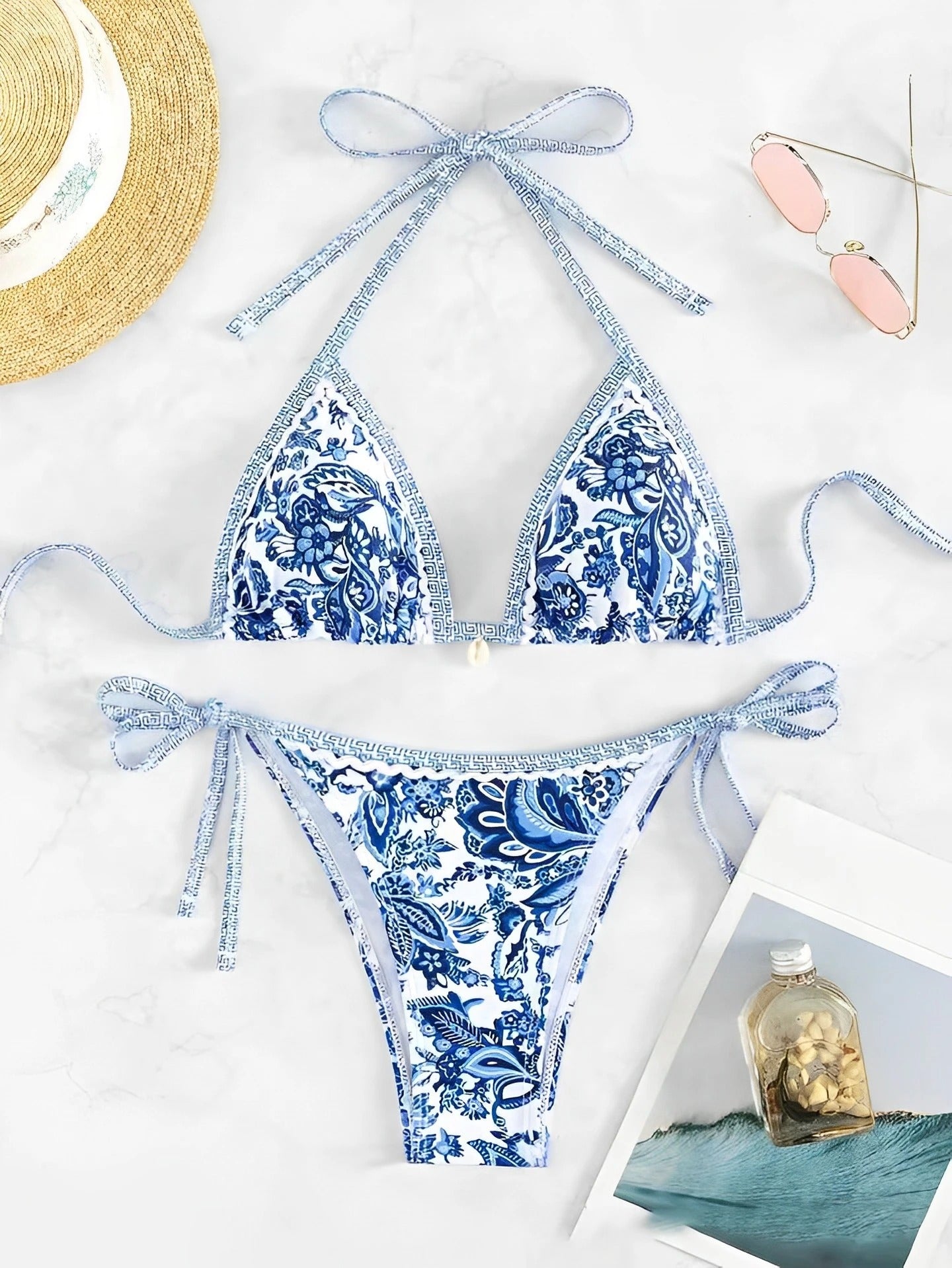 Santorini Shores Triangle Bikini Set