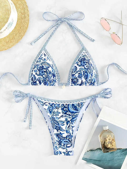 Santorini Shores Triangle Bikini Set