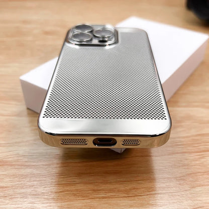 Breathable Mesh Silver iPhone Case