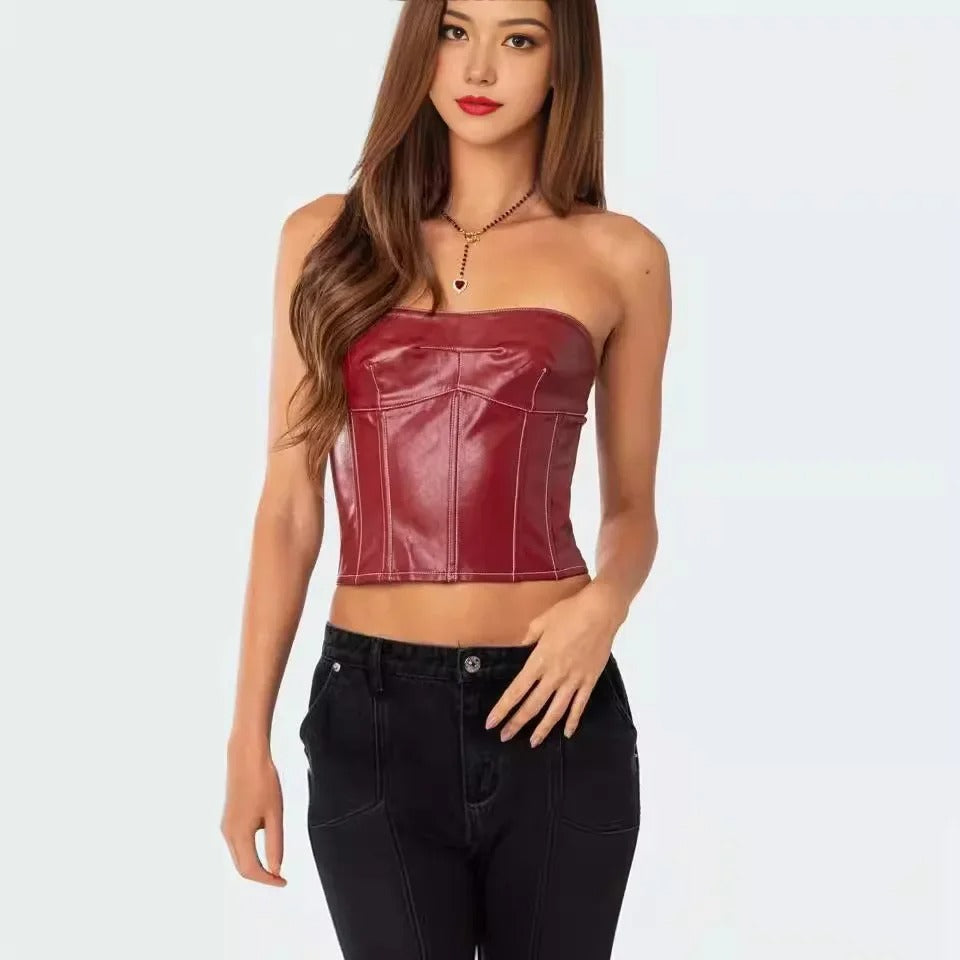 Scarlet Witch Leather Corset Top