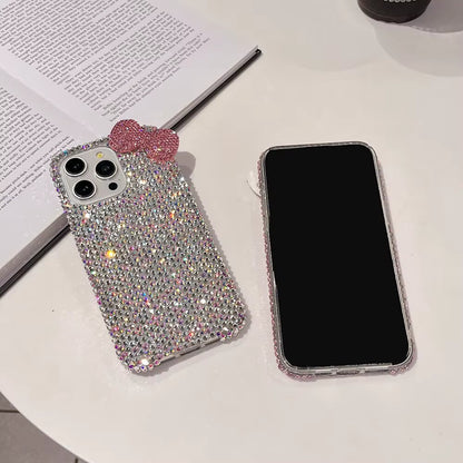 3D Bowknot Bedazzled iPhone Case