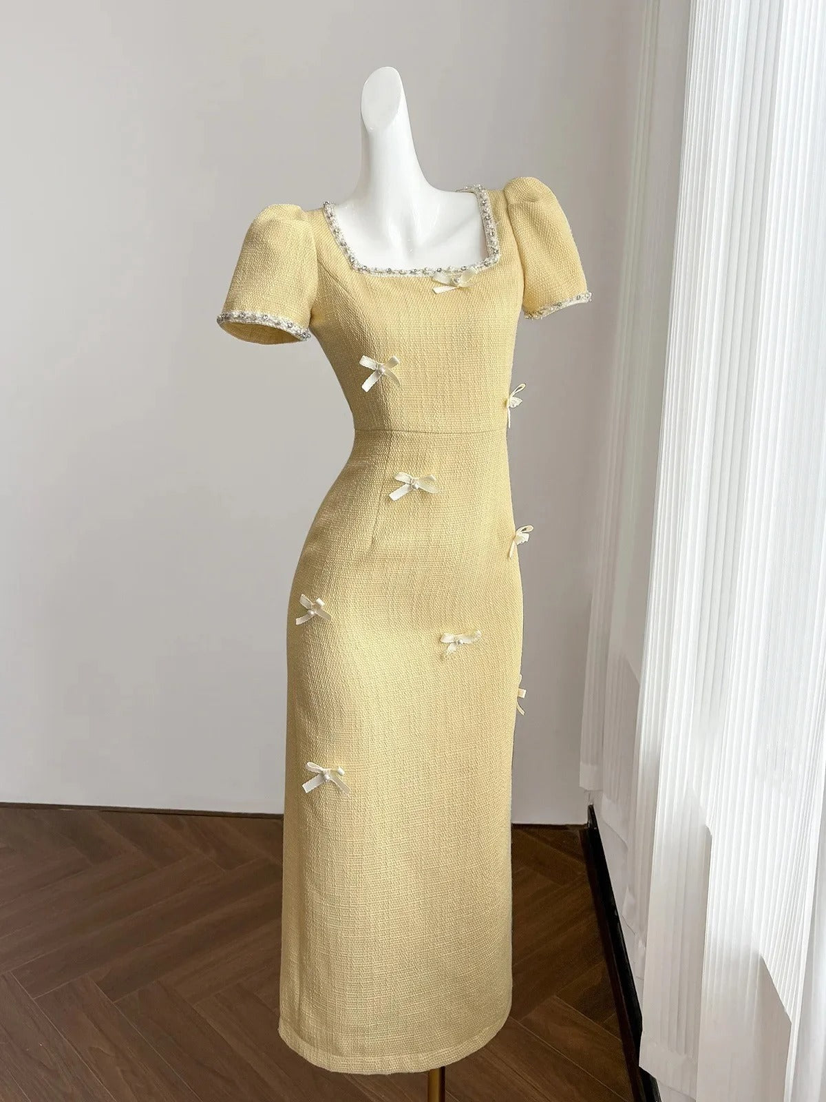 Serendipity Bow Ribbons Midi Dress