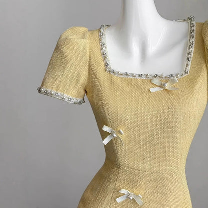 Serendipity Bow Ribbons Midi Dress