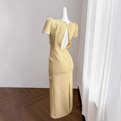 Serendipity Bow Ribbons Midi Dress