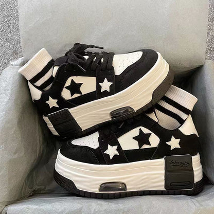 Chunky Star High Heel Sneakers