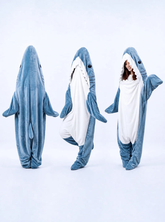 Shark Blanket Hooded Onesie