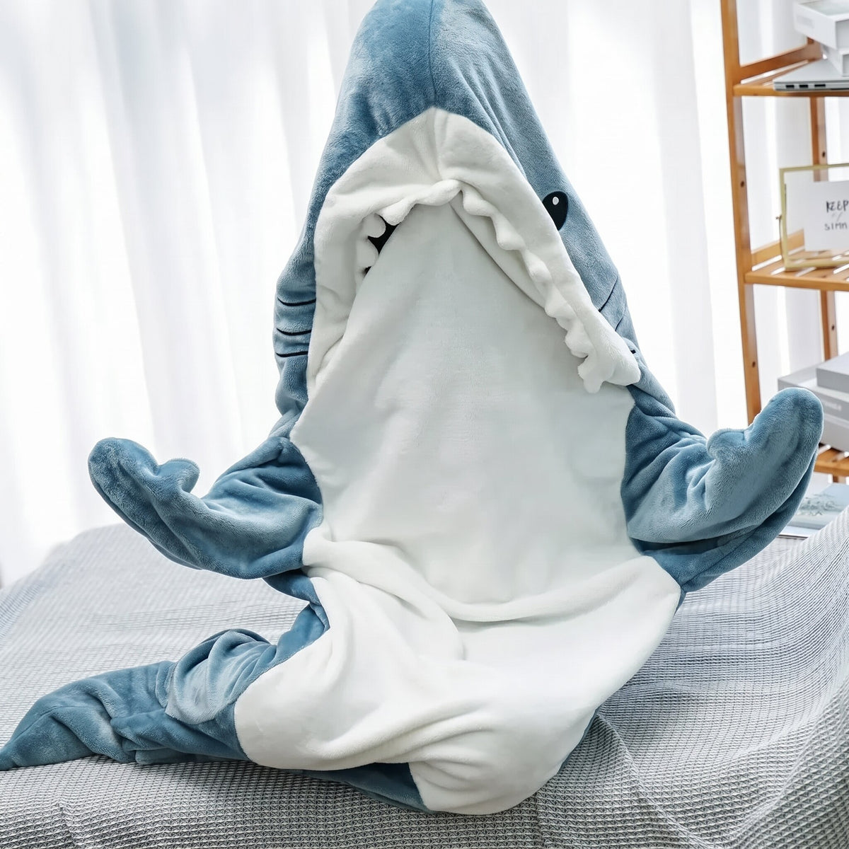 Shark Blanket Hooded Onesie