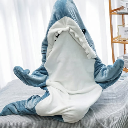 Shark Blanket Hooded Onesie