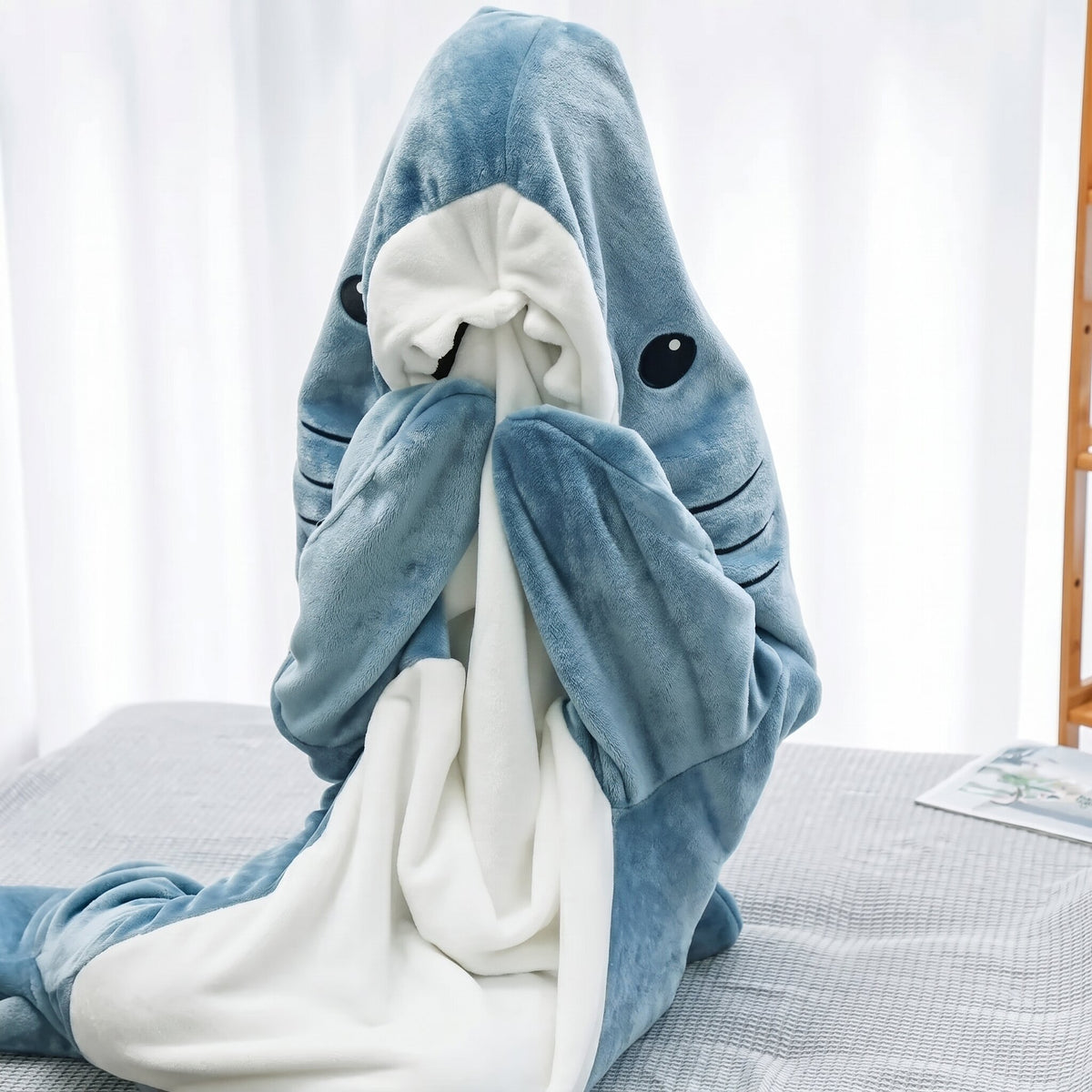 Shark Blanket Hooded Onesie