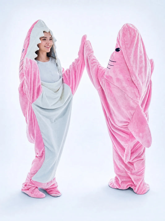 Shark Blanket Hooded Onesie