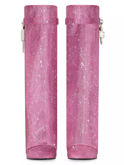 Shark Lock Boots In Strass