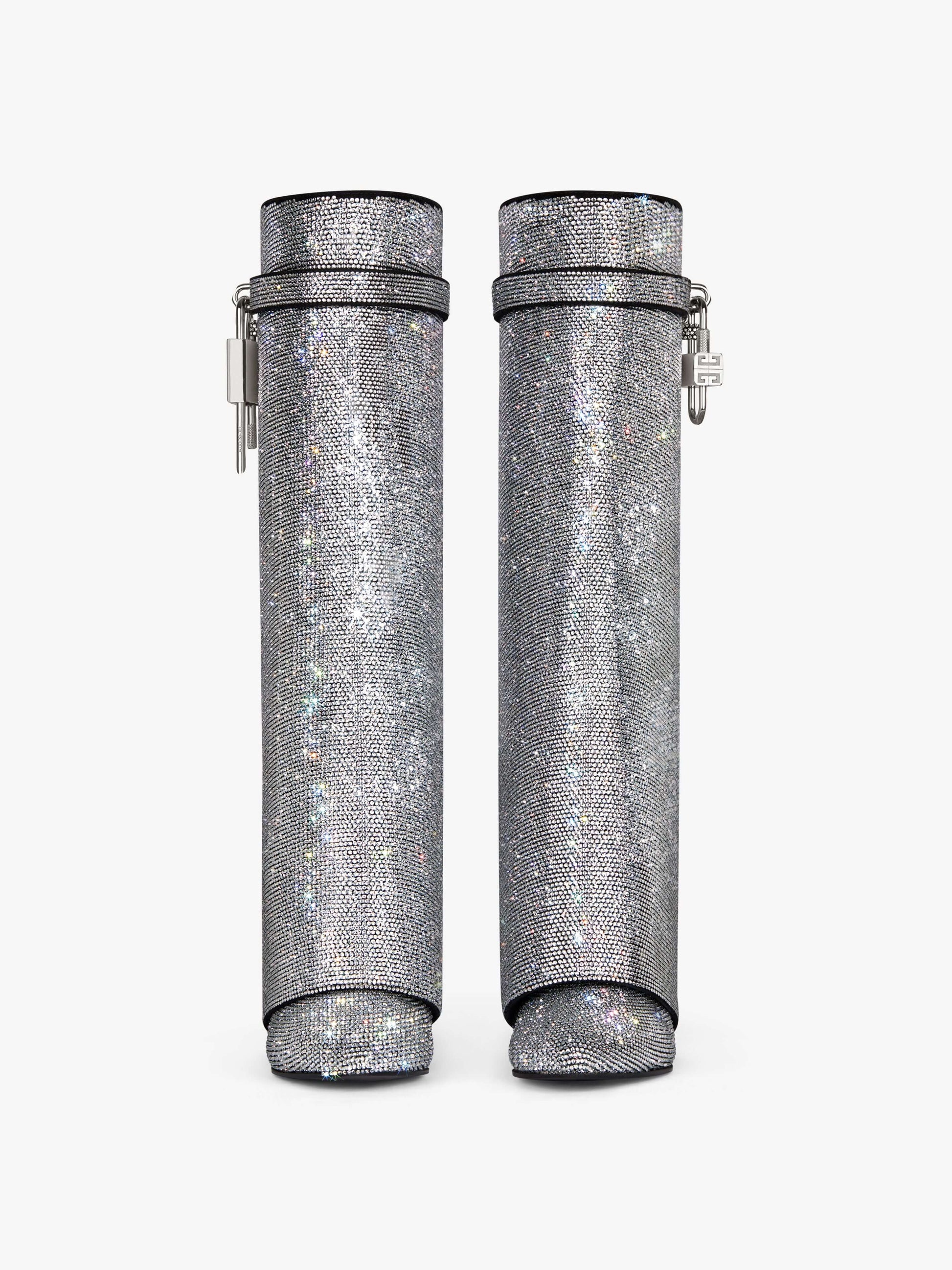 Shark Lock Boots In Strass