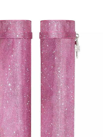 Shark Lock Boots In Strass