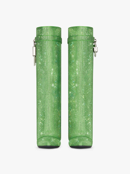 Shark Lock Boots In Strass