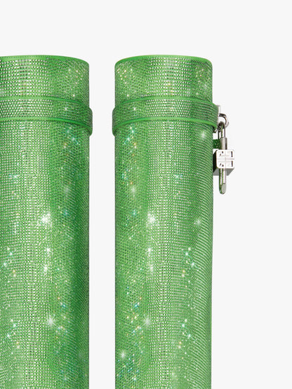 Shark Lock Boots In Strass