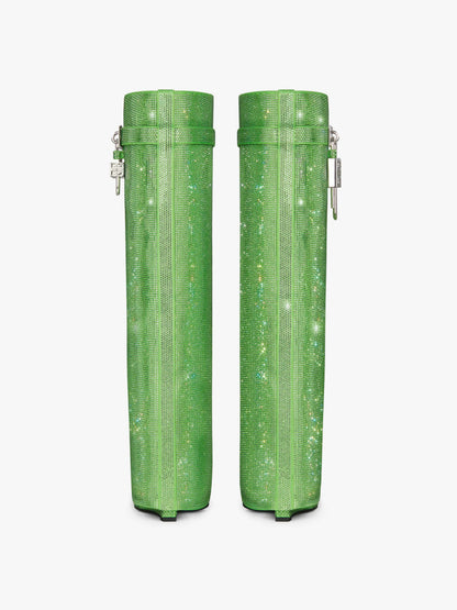 Shark Lock Boots In Strass