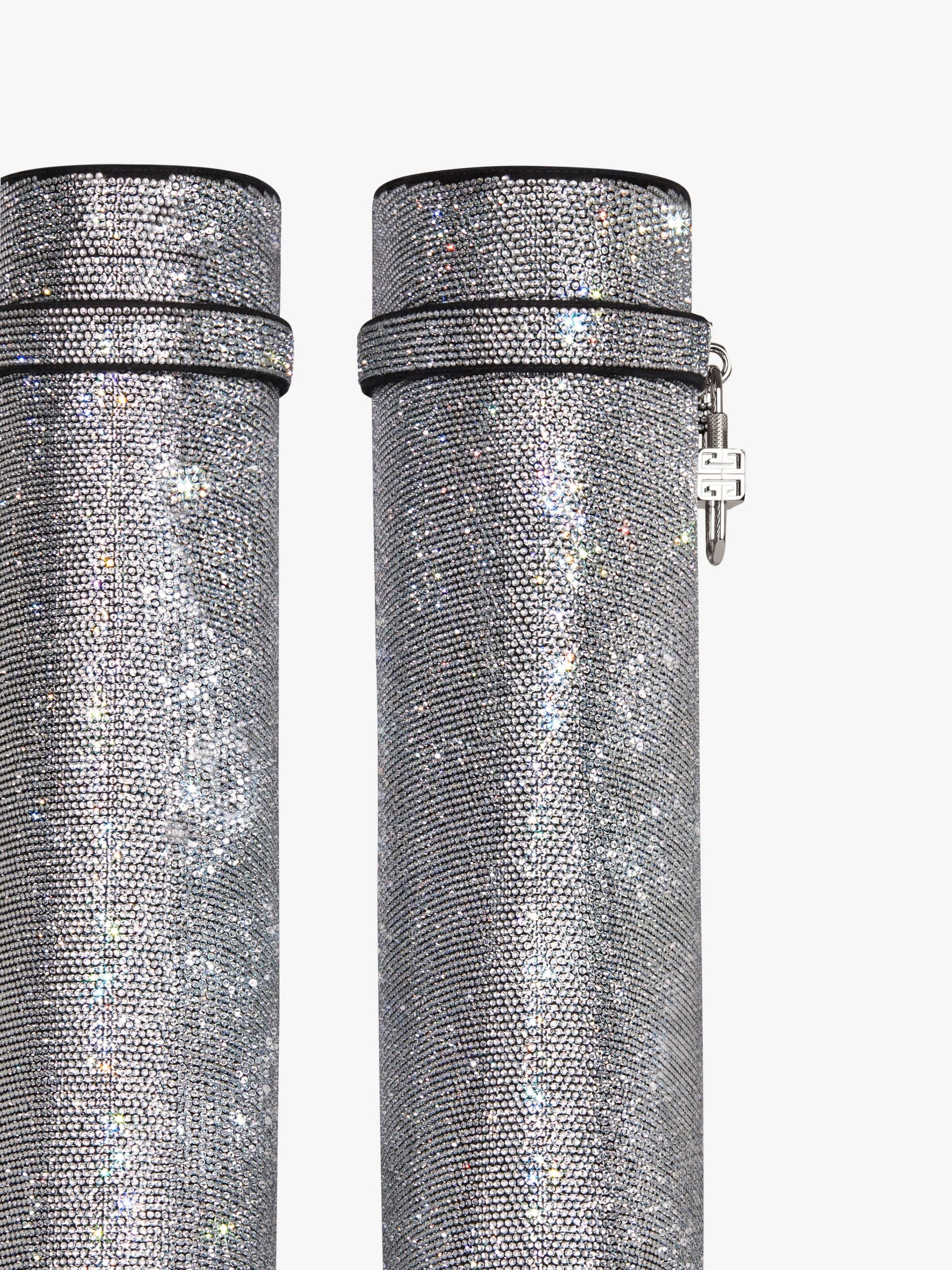 Shark Lock Boots In Strass