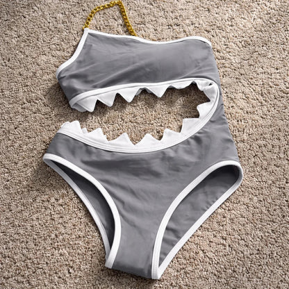 Shark Teeth Cutout Monokini