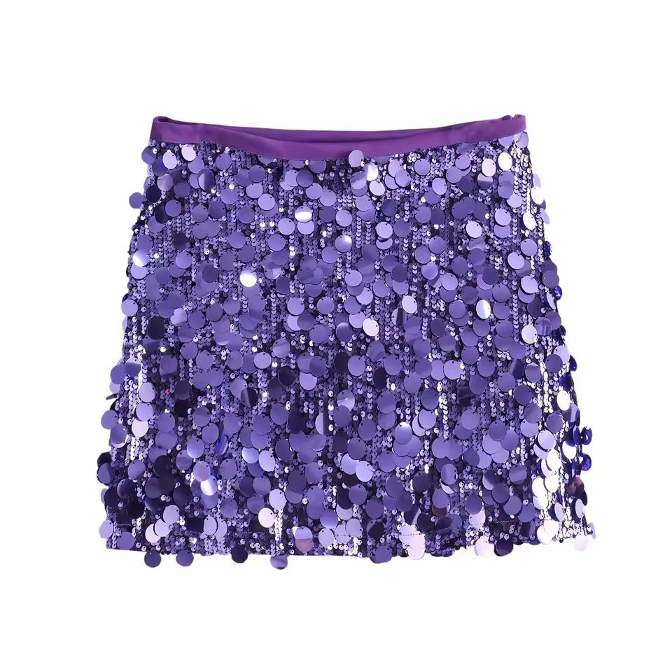 Shimmer and Shine Sequin Mini Skirt
