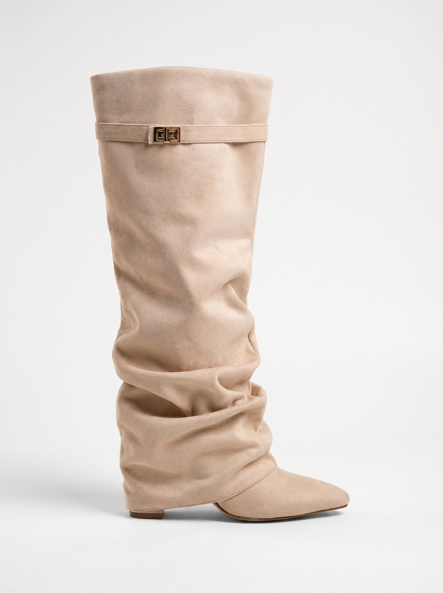 Slouchy Suede Knee High Boot