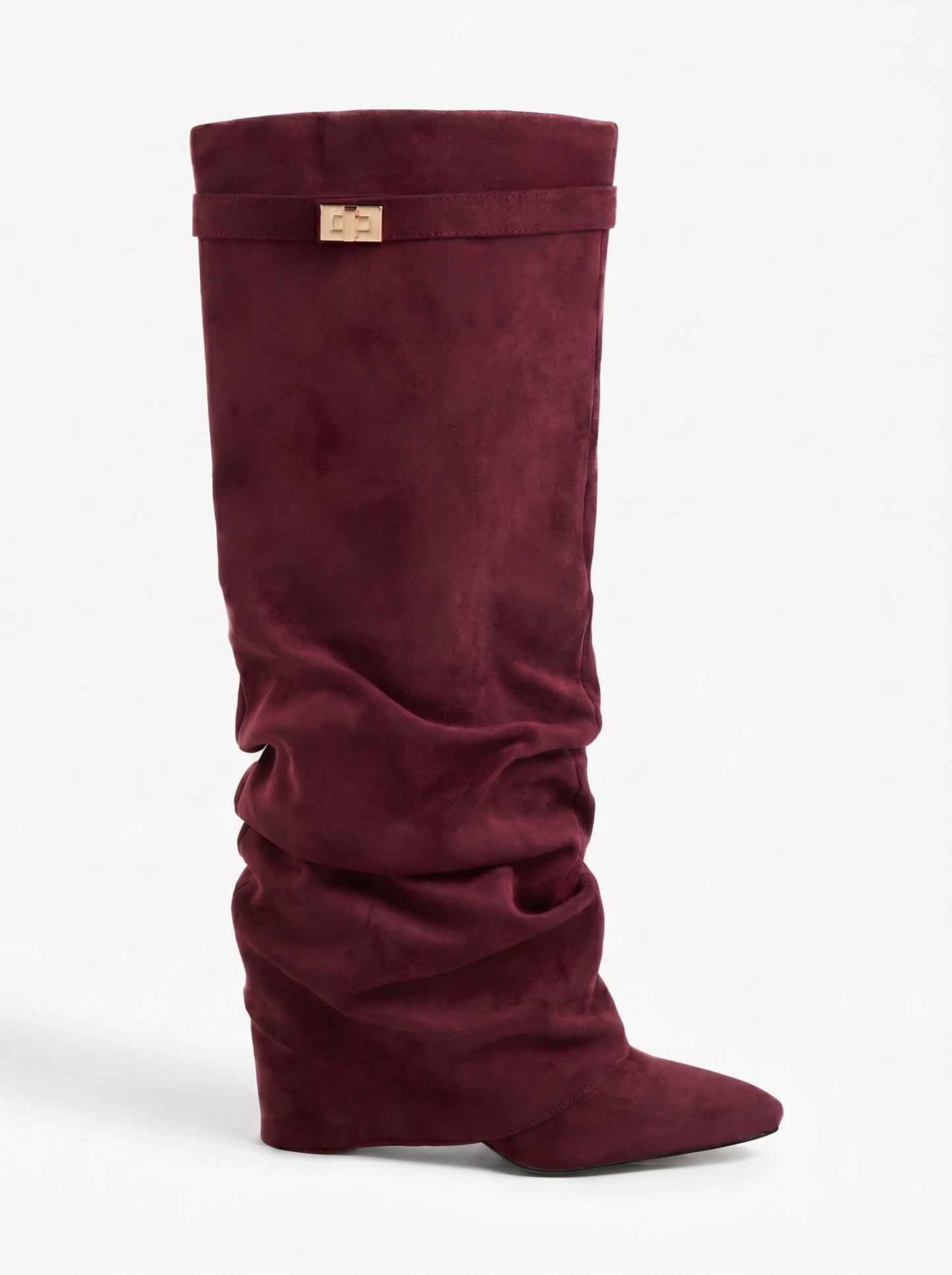 Slouchy Suede Knee High Boot