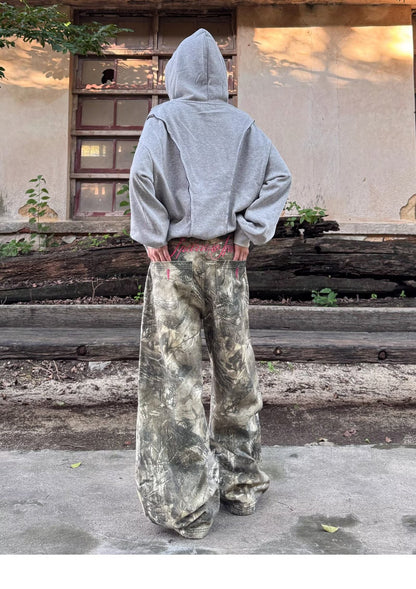“Sparrow Spot” Camo Wide Leg Jeans