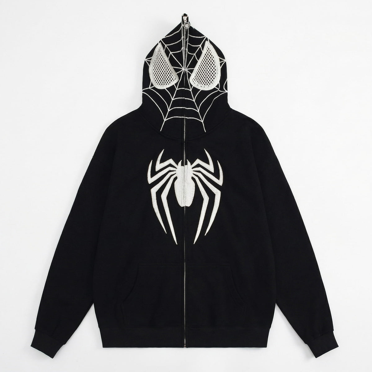 Spidey Web Zip-Up Mask Hoodie (NEW)