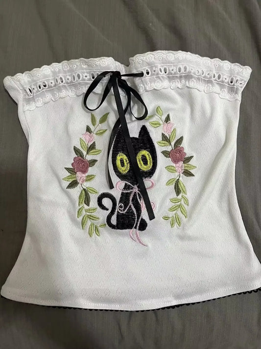 Spooky Cat Tube Top