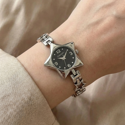 Star & Hearts Chain Bracelet Watch