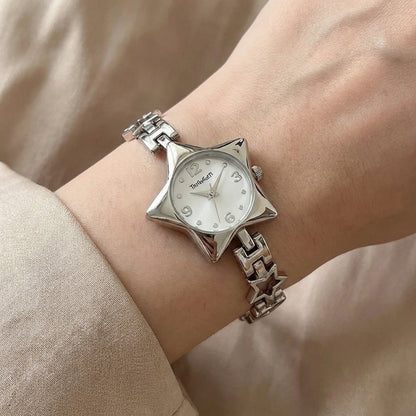 Star & Hearts Chain Bracelet Watch