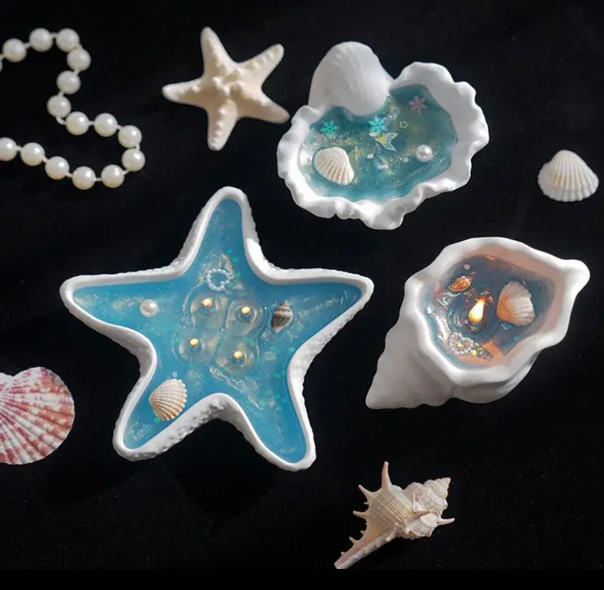 Starfish Shell Candle