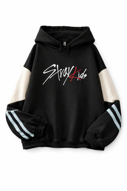 "Stray Kids" Patchwork Hoodie
