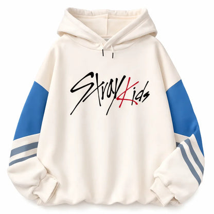 "Stray Kids" Patchwork Hoodie