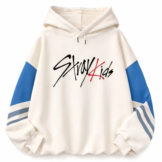 "Stray Kids" Patchwork Hoodie