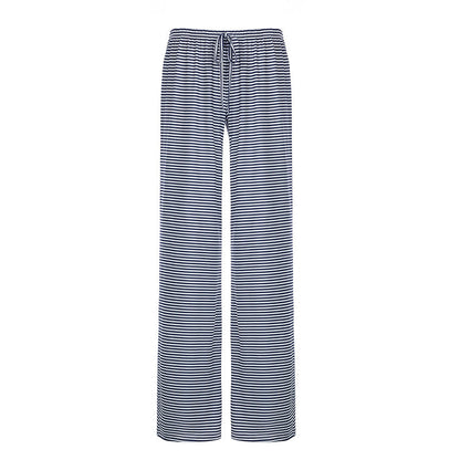 Striped Wide-Leg Lounge Pants