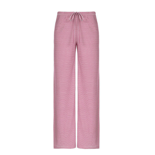 Striped Wide-Leg Lounge Pants