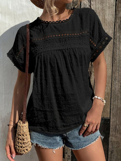 Sunday Morning Cotton Lace Blouse