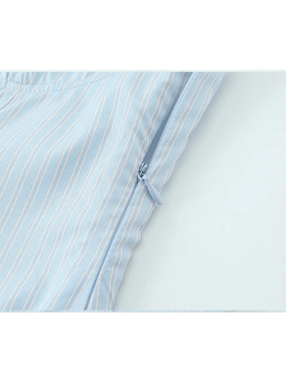 Sunny Summer Sweetheart Bow Trim Corset Top