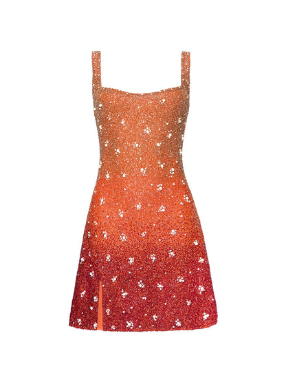 Sunset Gradient Mini Dress