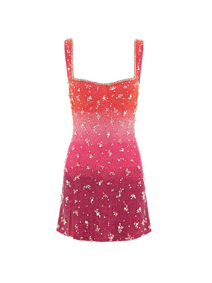 Sunset Gradient Mini Dress