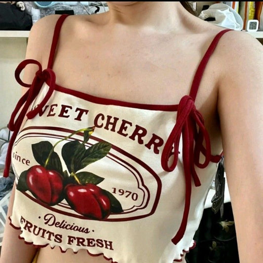 Sweet Cherry Fruits Fresh Crop Top