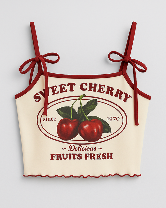 Sweet Cherry Fruits Fresh Crop Top