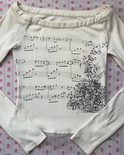 Symphony in Motion Off-Shoulder Top