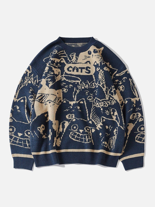 "Cats" Expressions Sweater