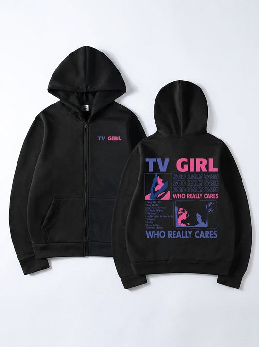 "TV Girl Who Really Cares" Hoodie