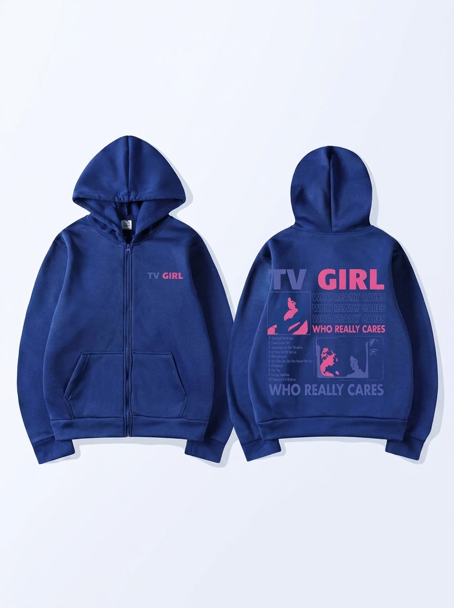 "TV Girl Who Really Cares" Hoodie