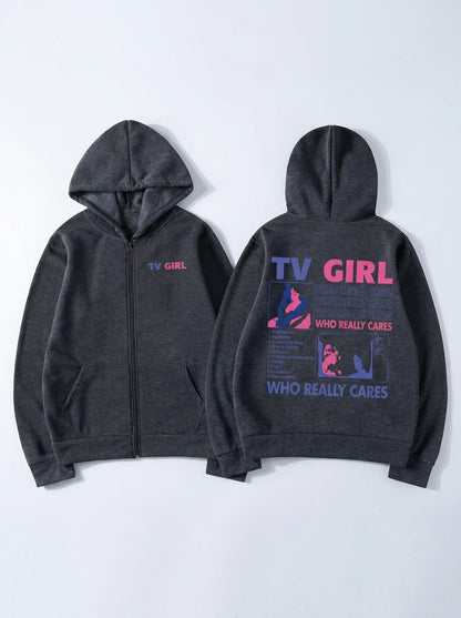 "TV Girl Who Really Cares" Hoodie
