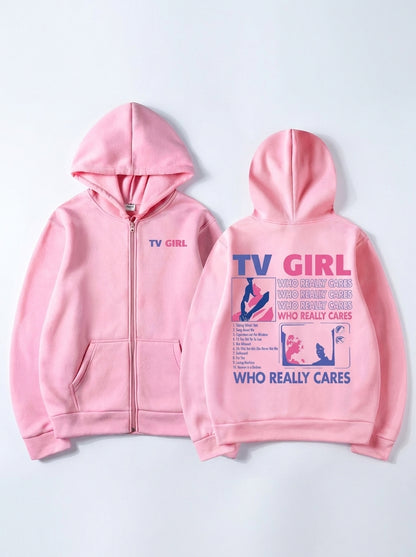 "TV Girl Who Really Cares" Hoodie