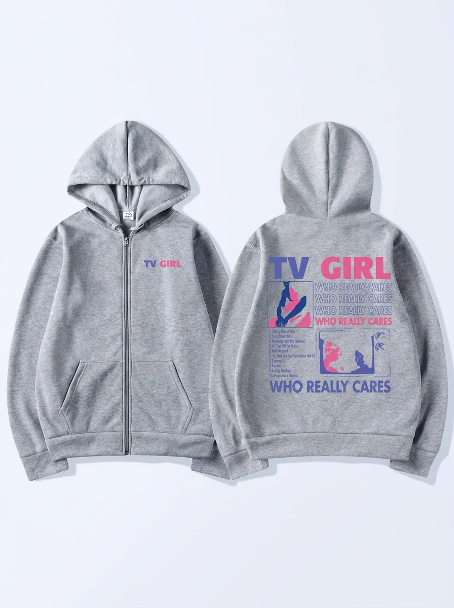 "TV Girl Who Really Cares" Hoodie