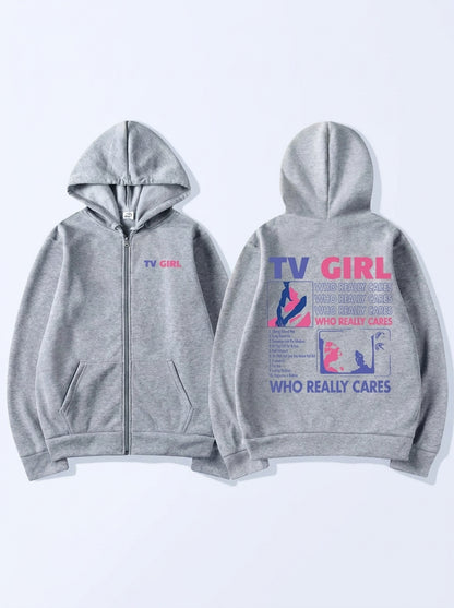 "TV Girl Who Really Cares" Hoodie